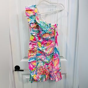 Fabulous Lilly Pulitzer one shoulder dress Fiesta Bamba 6